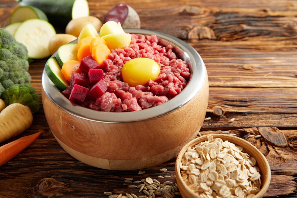 raw food diet for a dog